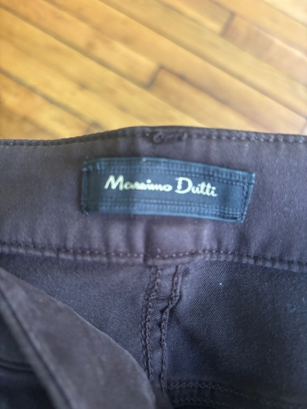 Massimo Dutti Brown Straight-Leg Pants - Picture 3 of 11